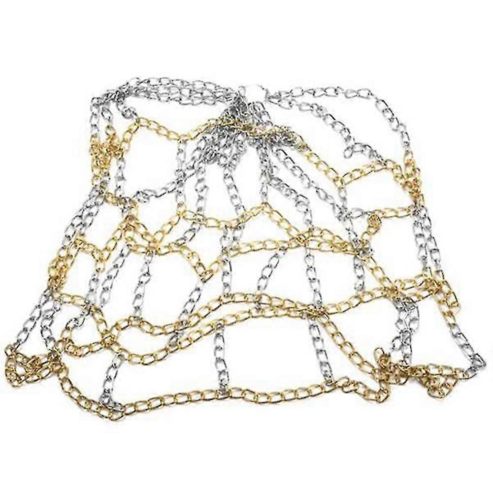 Sport Iron Chain Basketball Net Outdoor 12 Standard Heavy Duty Basketball Goal Replacement Net,Gold