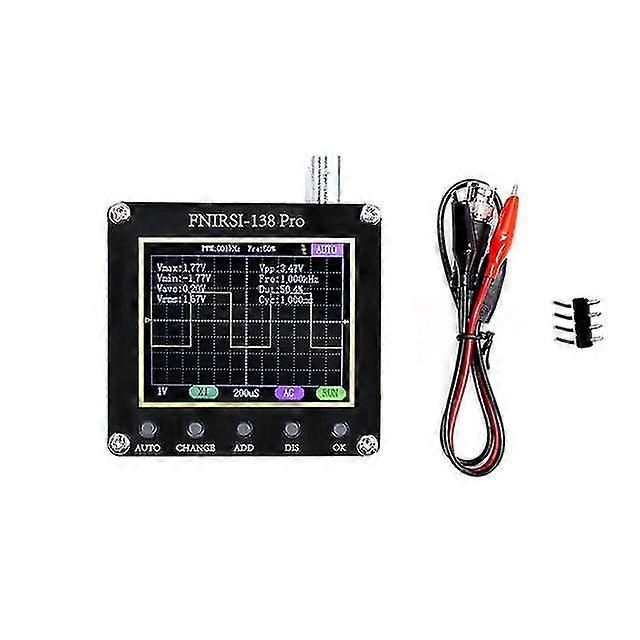 Fnirsi-138 pro digital handheld oscilloscope 2.5msa/s 200khz analog bandwidth 0-80khz 3.3v 60*65*18mm black