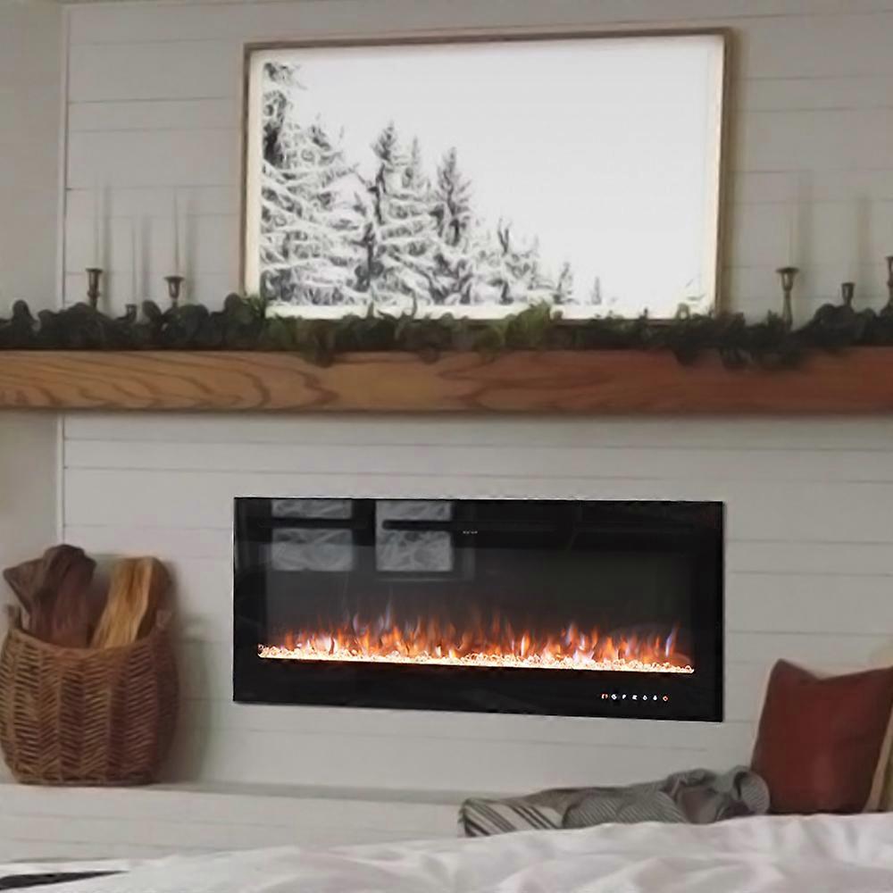 70 INCH Electric Fireplace Wall Mounted Recessed Electric Fire