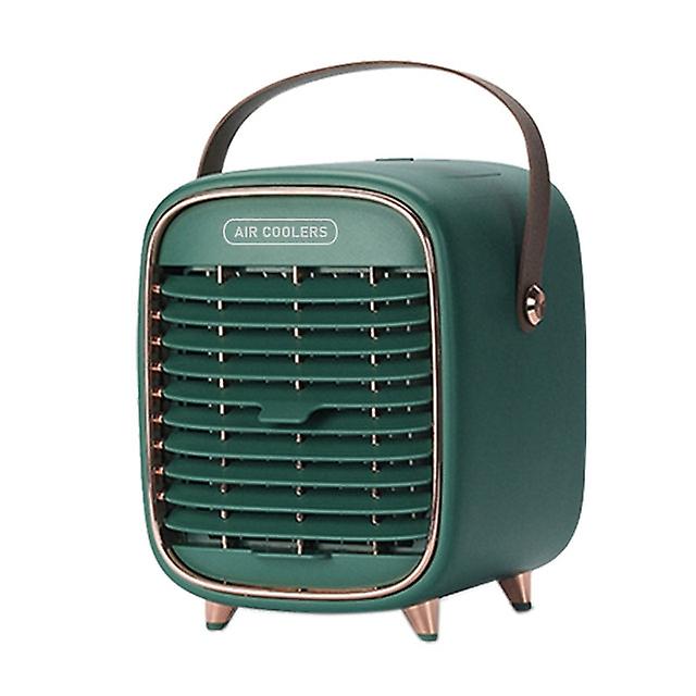 Air Cooler Quiet Three-speed Adjustable Usb 2000mah Humidifying Spray Cooling Fan For Desktop Or Room
