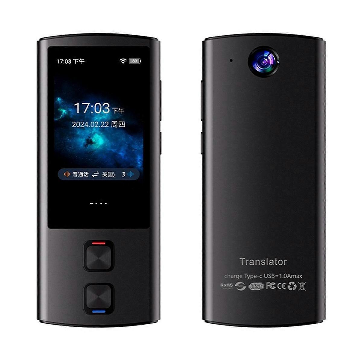 138 Languages WiFi Online and Offline Voice Translator Accurate Translation Recording to Text for O