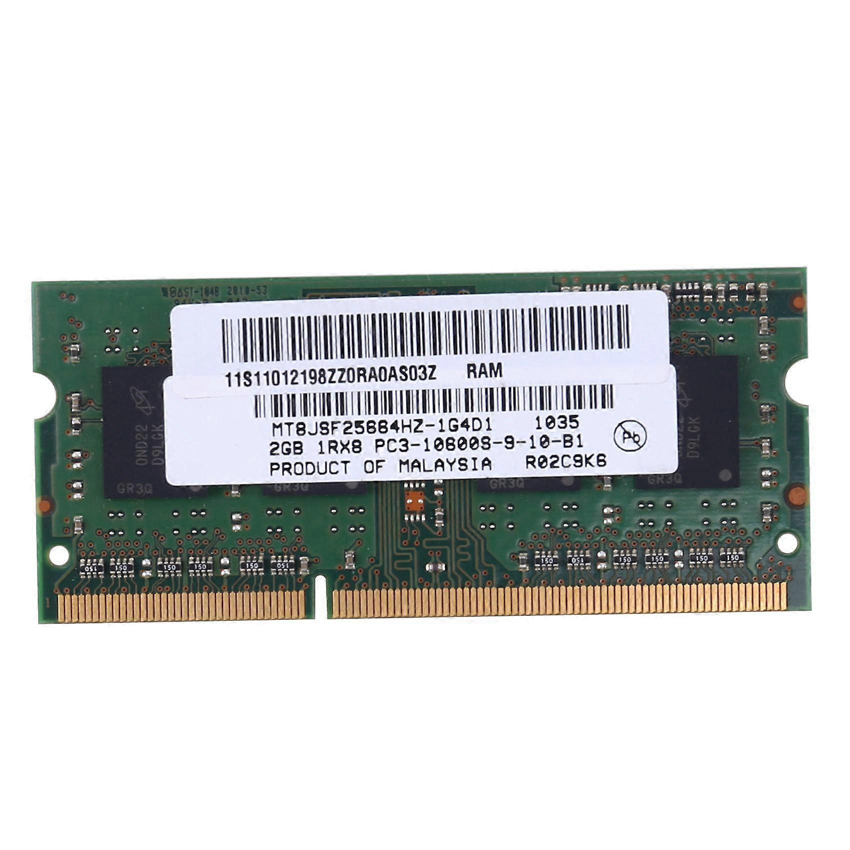 DDR3 2GB Laptop Memory Ram 1RX8 PC3-10600S 1333Mhz 204Pin 1.5V High Performance Notebook RAM