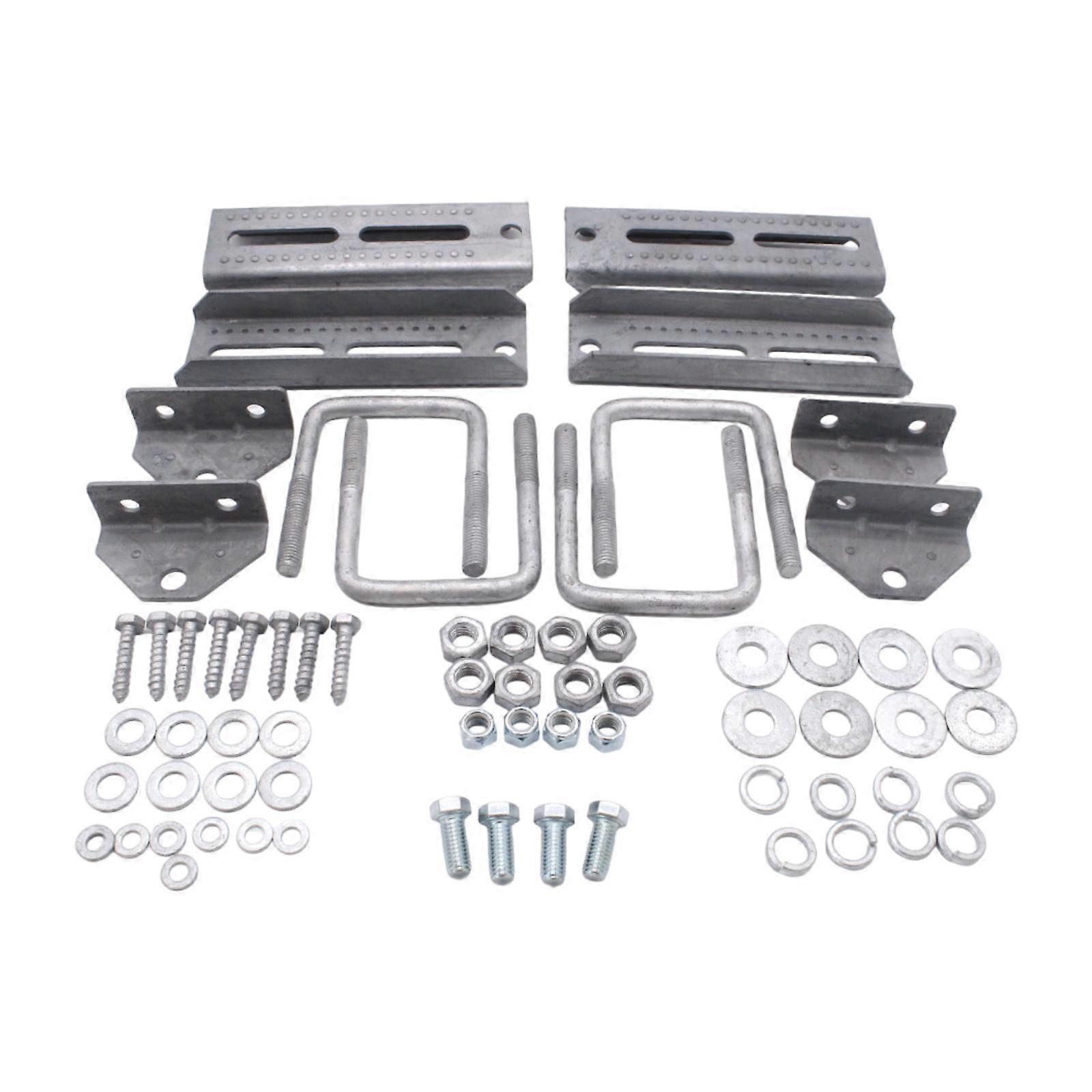8" Swivel Top Bunk Bracket Kit Replace for 3x3 Boat Trailer Crossmember