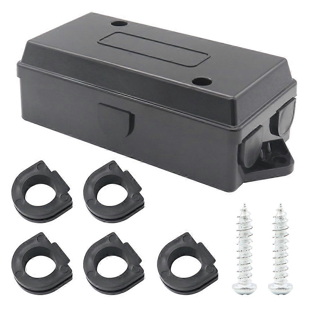 Rv 7-way Electric Trailer Junction Box Professional Easy-install Line Connector for Wire Connection