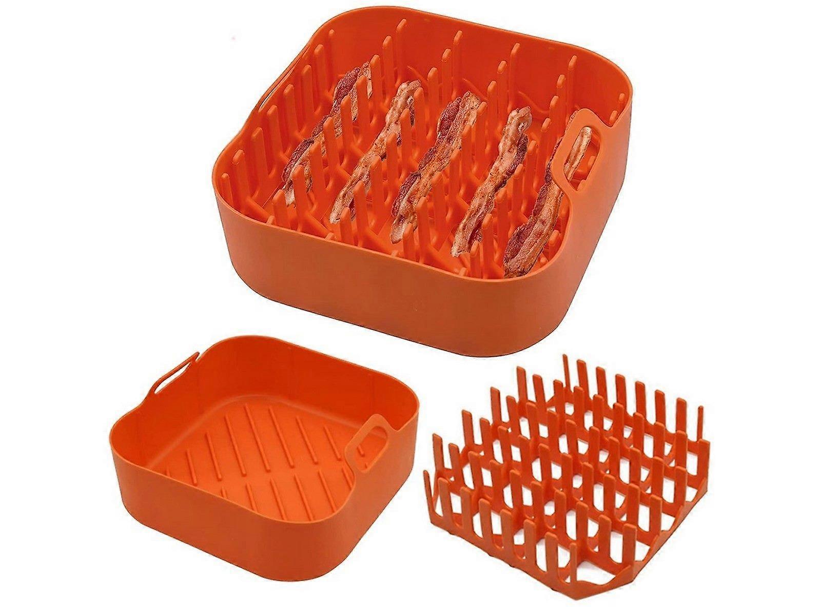 Air Fryer Silicone Bacon Rack Bacon Cooker Tray with Air Fryer Pot Tray