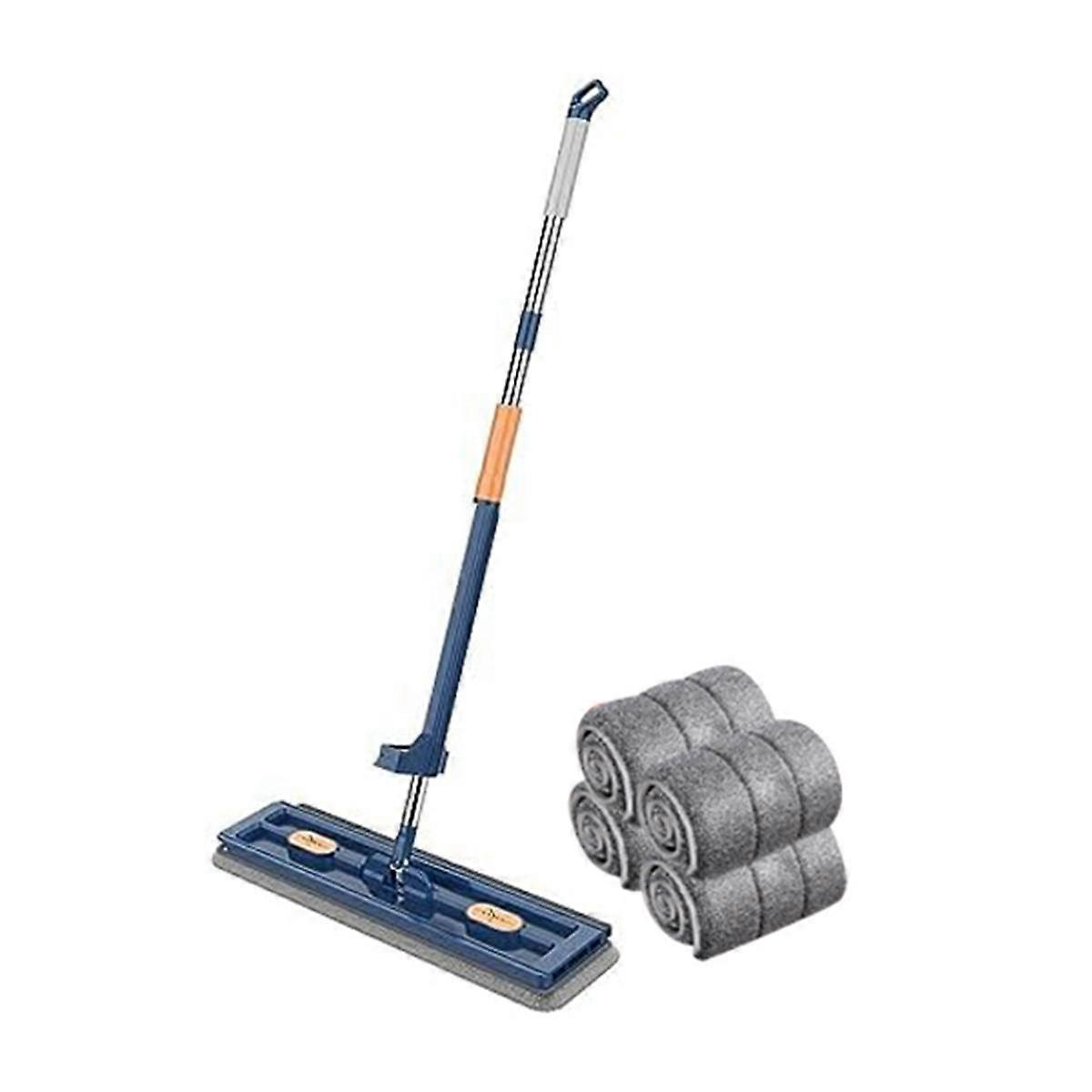 Mop, Hands-Free Floor Mop Microfiber Mop 42cm Dust Mop for Home Cleaning, Suitable for Hardwood, La