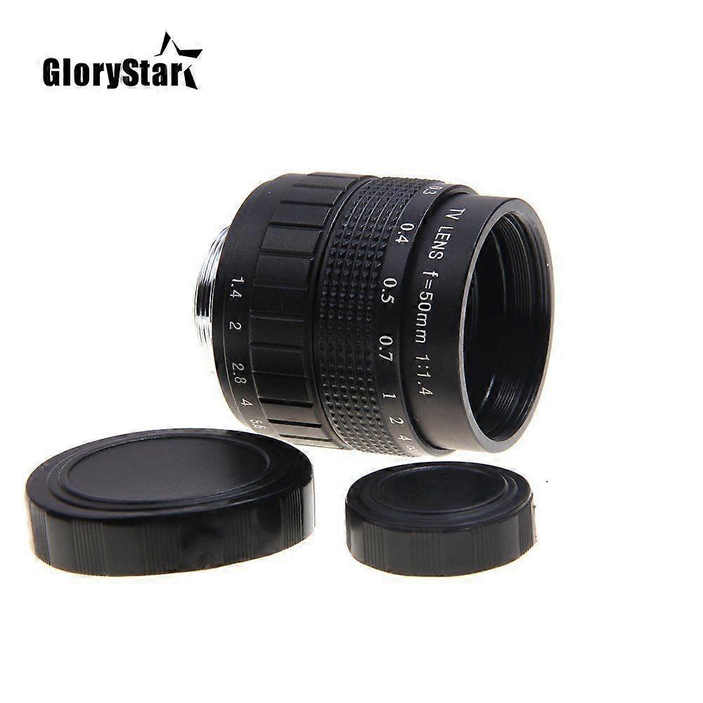 50mm F1.4 CCTV TV Movie lens+C Mount+Macro ring for Nikon 1 AW1 S2 J4 J3 J2 J1 V3 V2 V1 mirrorless Camera C-NI