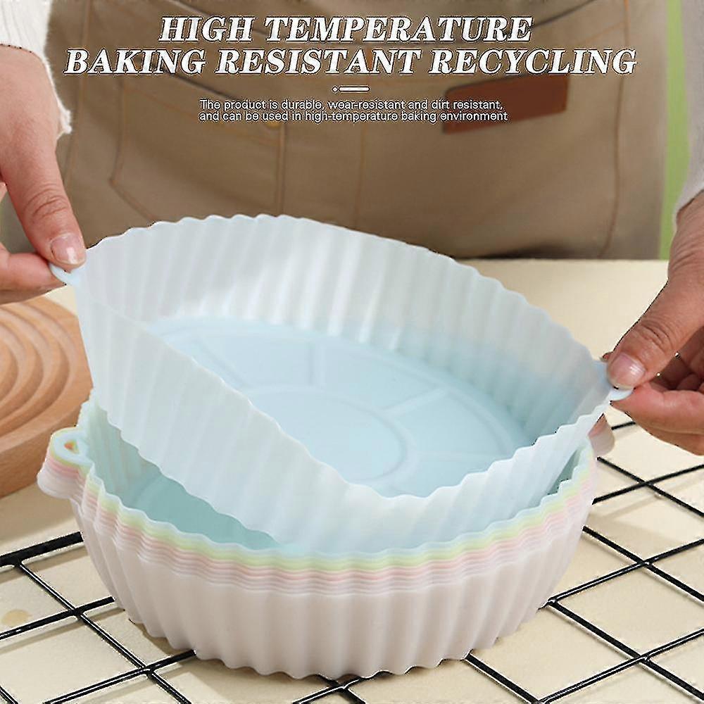 Fritteuse Silikontopf Wiederverwendbare Luftfritteuse Liner Multifunktionaler Backofen Backblech