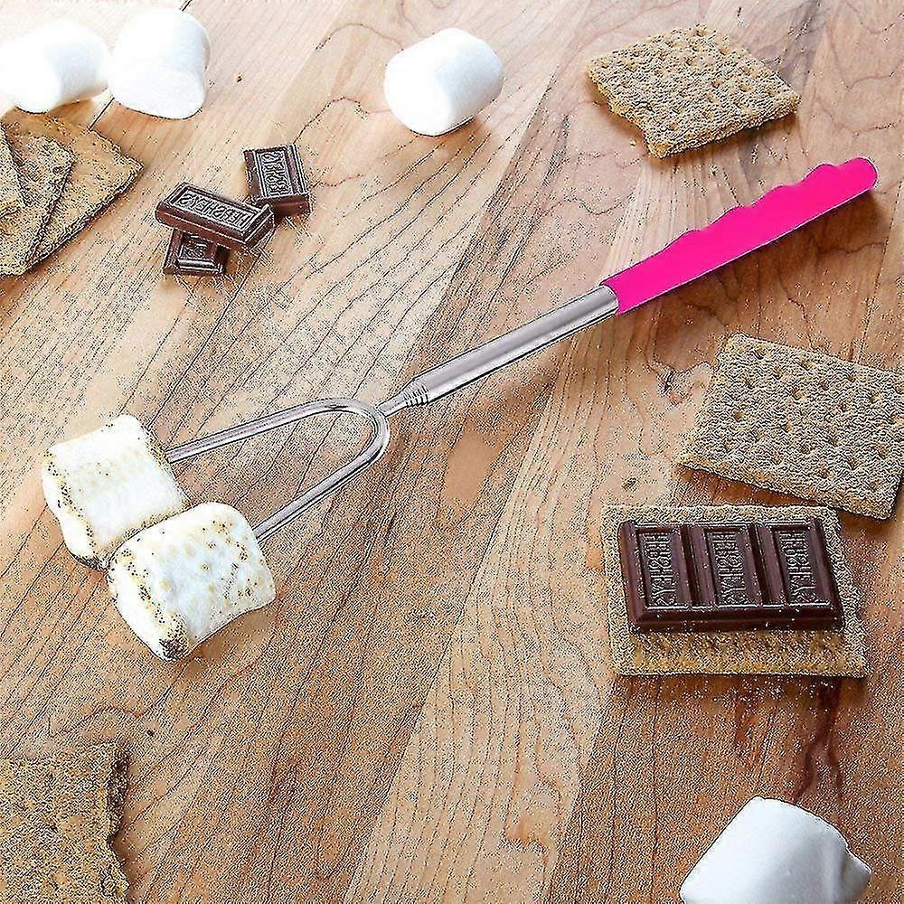 Marshmallow Toasting Kit,5 Pcs Marshmallow Roasting Bbq Sticks For Kid