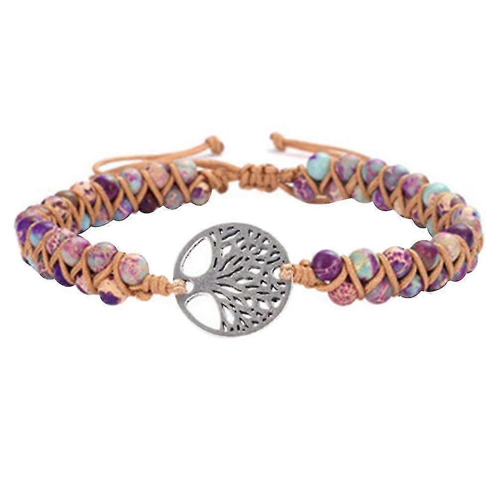 Healing Crystal Bracelets Women Natural Gemstones Lucky Charms Braided Bracelets