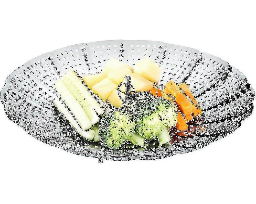 Fgao Stainless Steel Steamer Adjustable Steamer Insert (16cm-26cm) Steamer Insert For Cooking Pots
