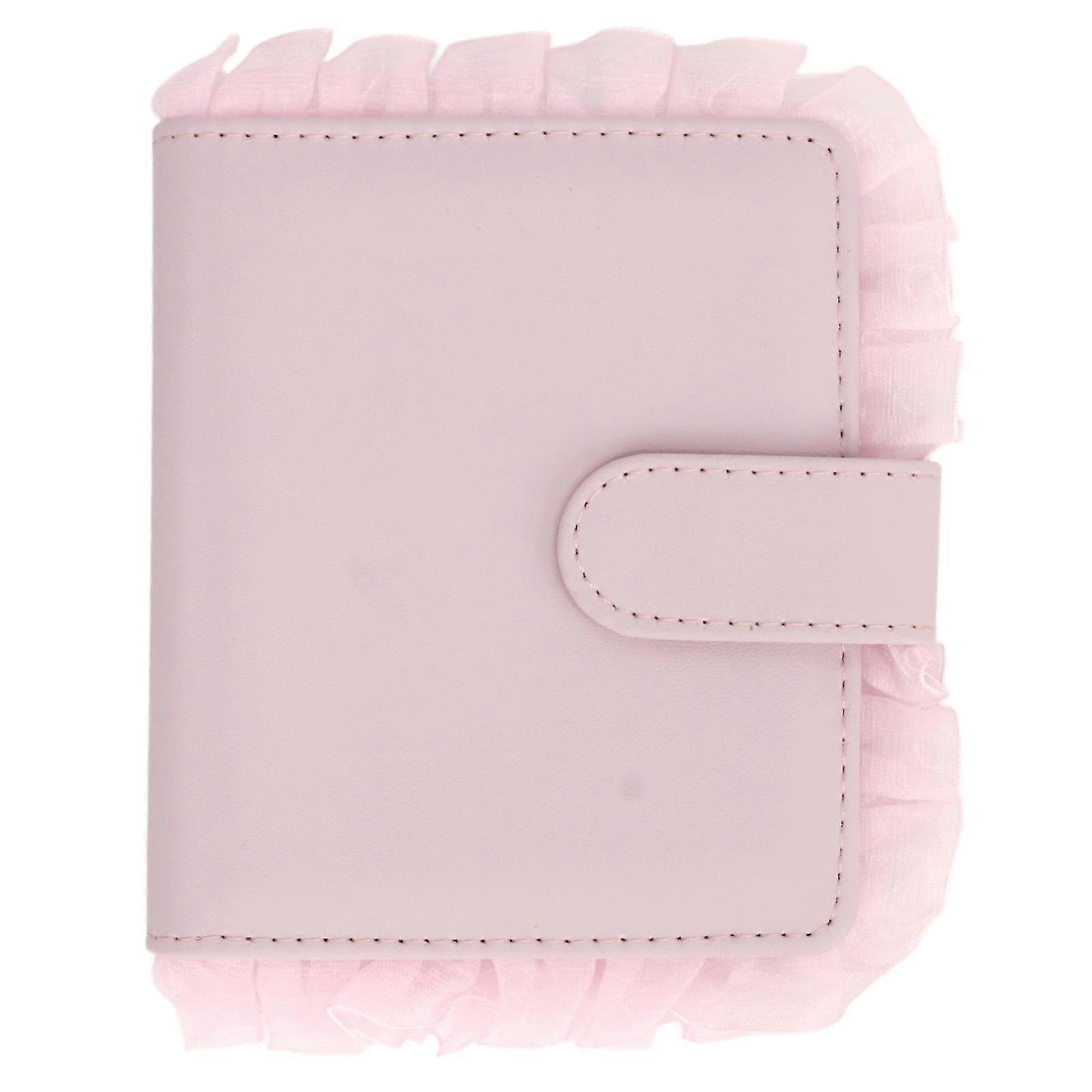 Mini Album Photo Film Livre 64 Poches Universel compatible avec Polaroid Mini12 11 9 8 Appareil photo instantané 3 pouces Porte-carte de nom Rose