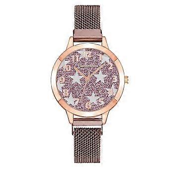 Women Fashion Watch Clock Stainless Steel Casual Dress Wrist Crystal
