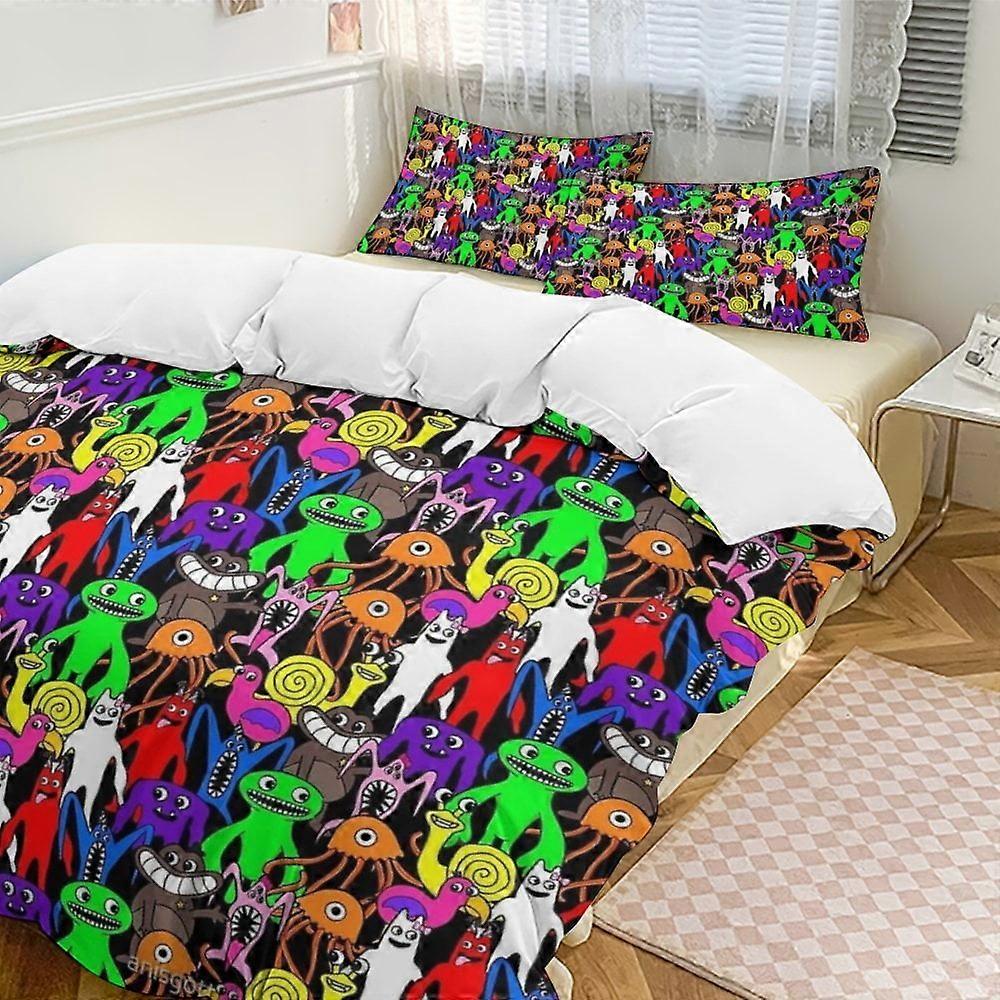 a1004 Garten of Banban 3-Piece Bedding Set Soft Warm And Comfortable Soft Bed Set with 1 Duvet Cover And 2 Pillowcases for Bedroom jfr1004