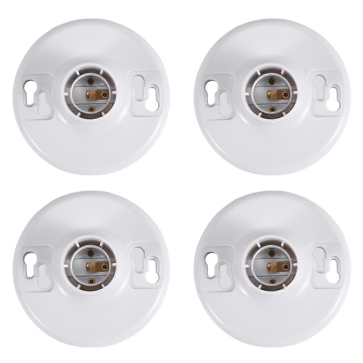 4 Pcs 660w 250v Medium Base E26 Lampholder Keyless Top Lamp Holder Ceiling Light Sockets Phenolic L