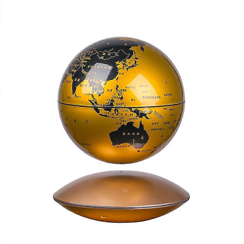 6 Inch Magnetic Levitation Terrestrial Globe Rotation Levitation Led Night Light For Office Home De