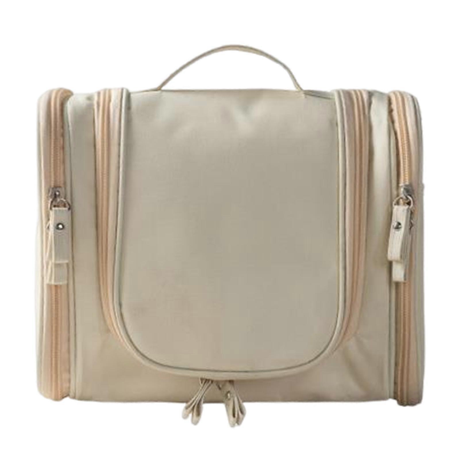 Travel Toiletry Bag with Hook Waterproof U-shaped Opening Multiple Pockets Toiletry Organizer Compact Travel Storage Bag for Cosmetics Full Sized Toil