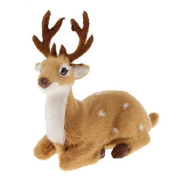 5xChristmas Plush Simulation Deer Doll Toy Xmas Ornament Home Decor style 8