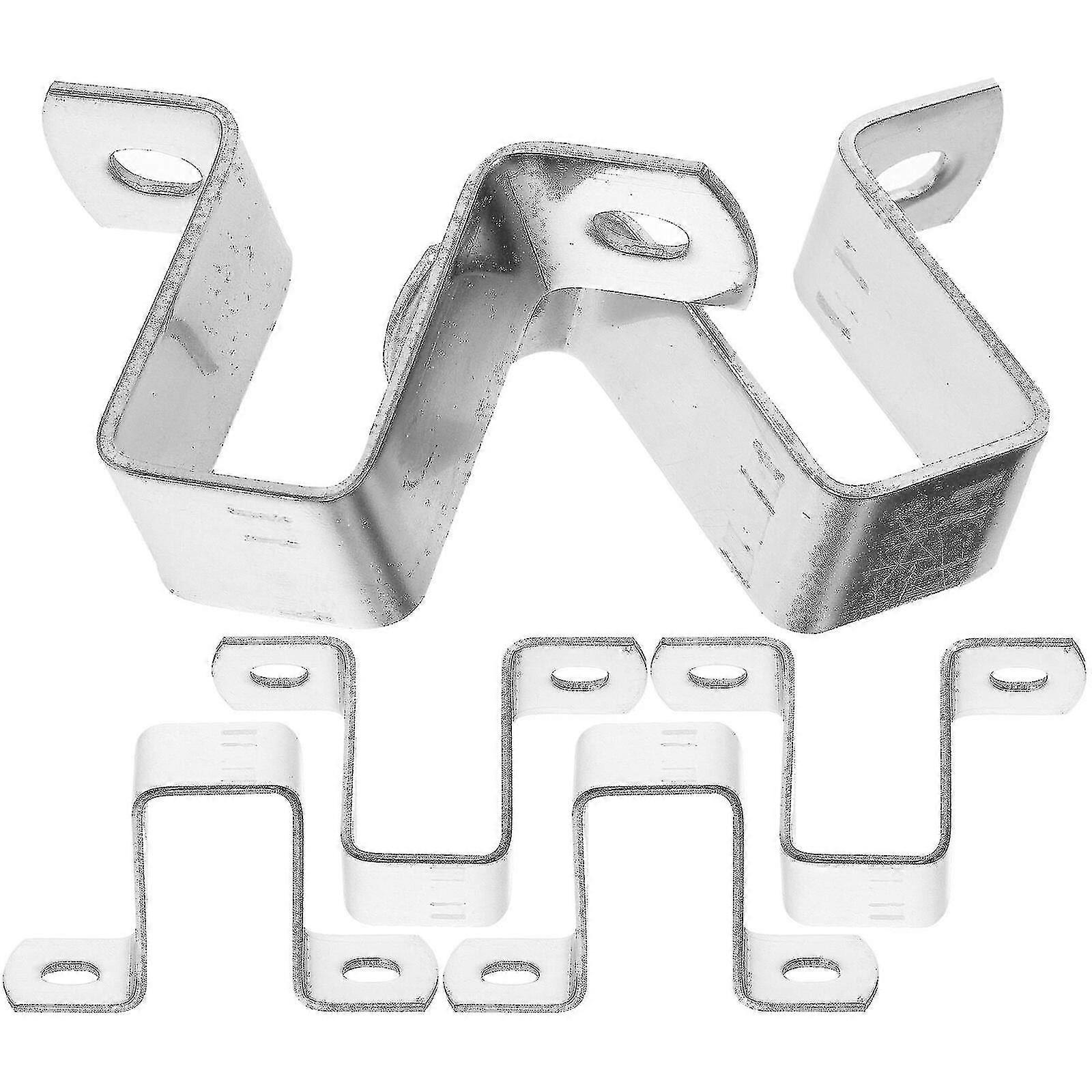 6pcs Square Tubing Clamps Pipe Bracket Clamps U-type Pipe Strap Clips U Brackets-Yvan