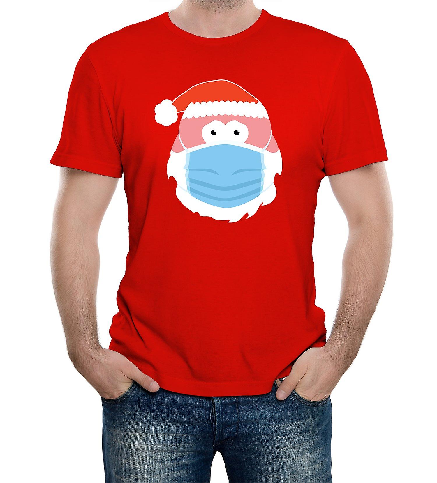 Reality Glitch Men's Santa Clause Mask T-shirt