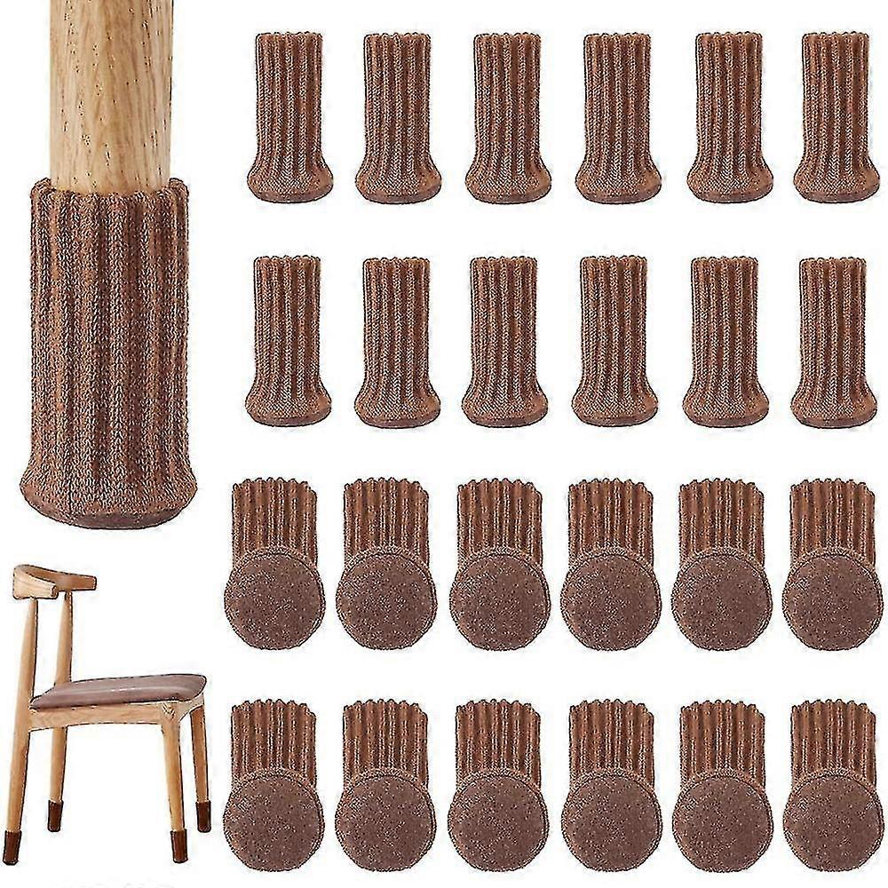24pcs chair socks high elastic furniture socks pads non-slip chair