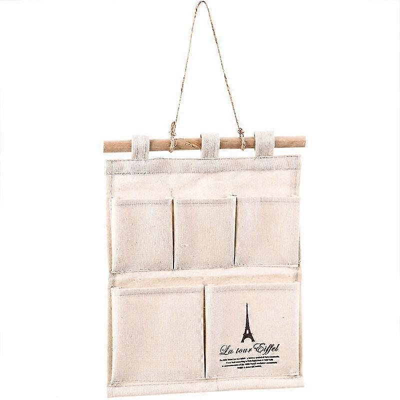 5 Pocket Cotton Wall Hanging Bags