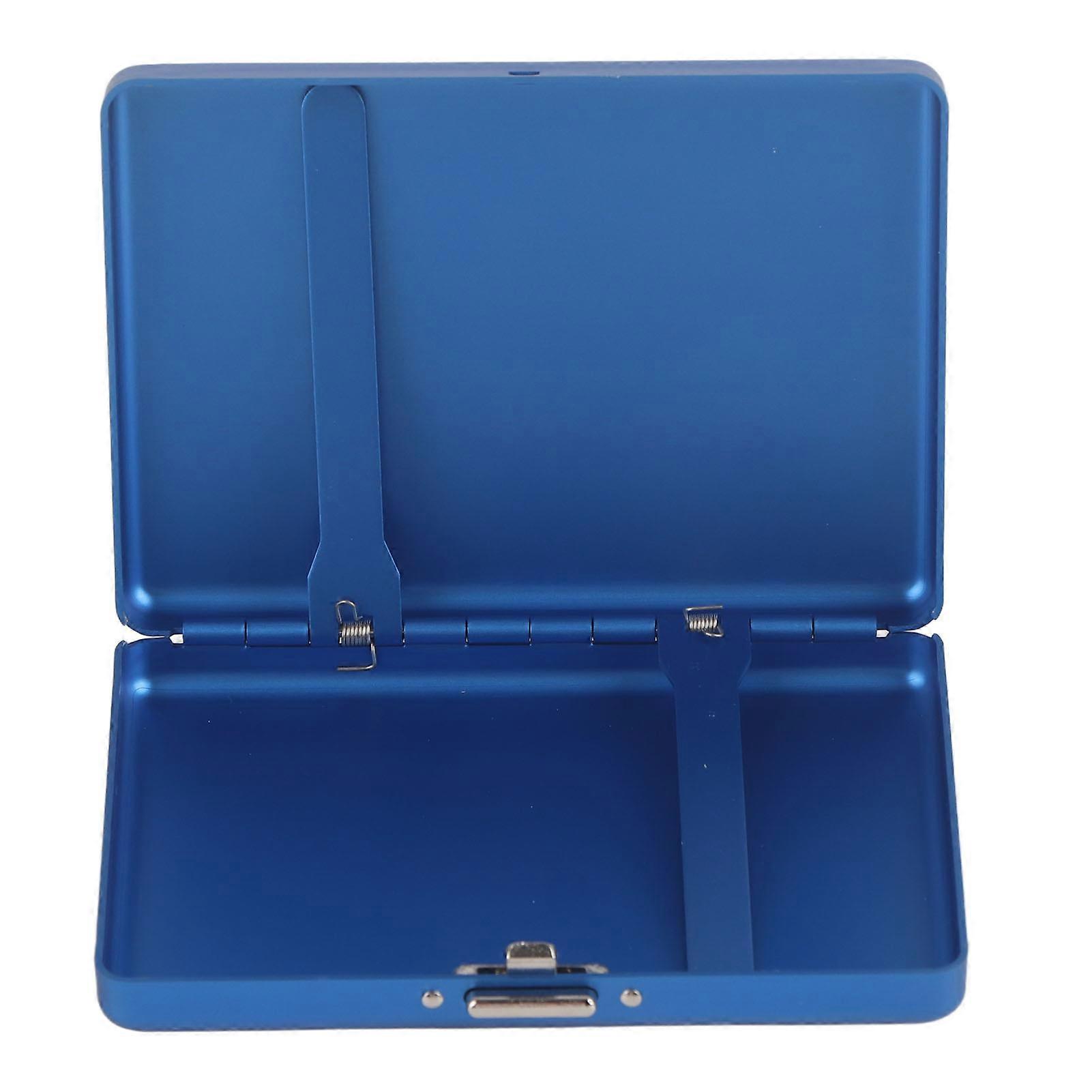 Sigara Kutusu Alüminyum Alaşımlı Yüksek Dayanıklılık Moda Parlak Zarif Doku Sigara Tutucu Seyahat İçin OutdoorBlue