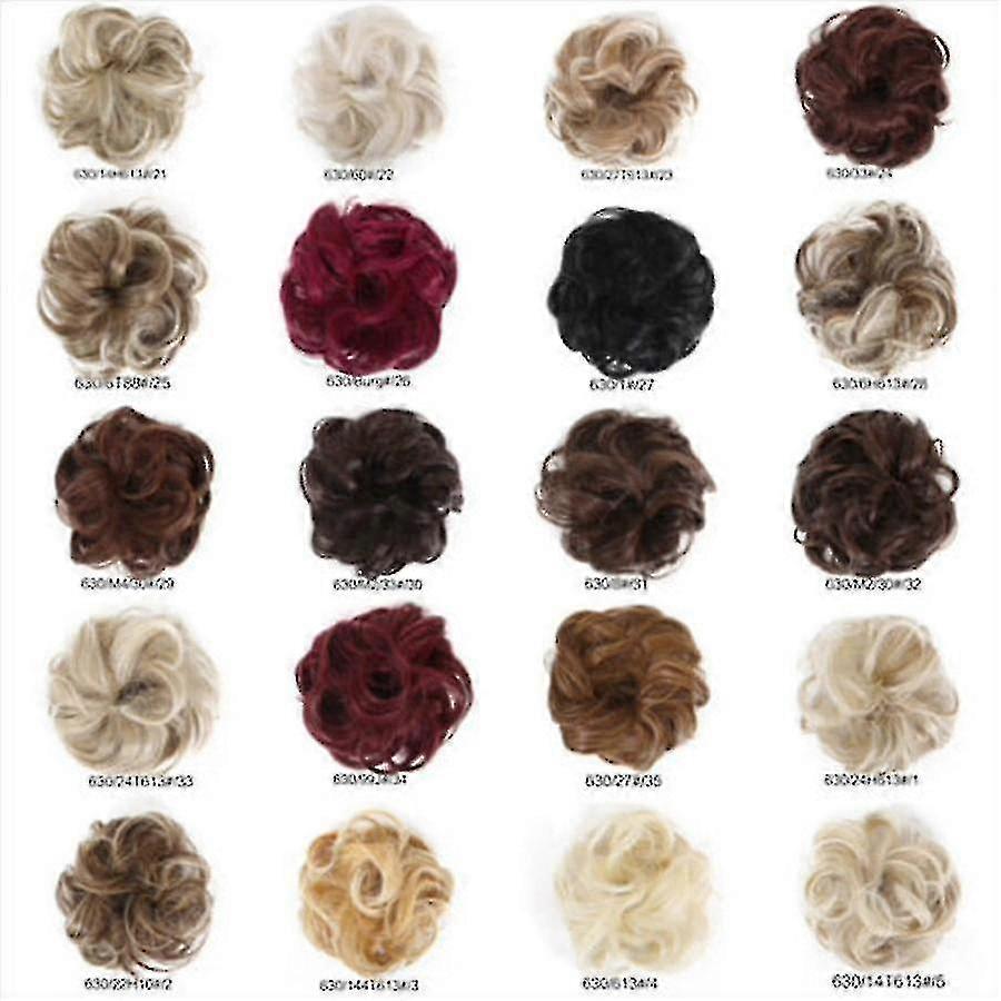 Curly Messy Bun-full And Wavy Hair Wrap Scrunchie
