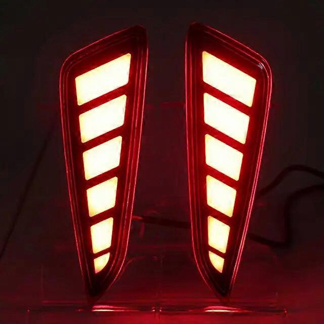 Car Flashing 1 Set For Toyota C-HR CHR 2016 2017 2018 2019 LED Reflector Lamp Rear Fog Lamp Rear Bumper Brake Light
