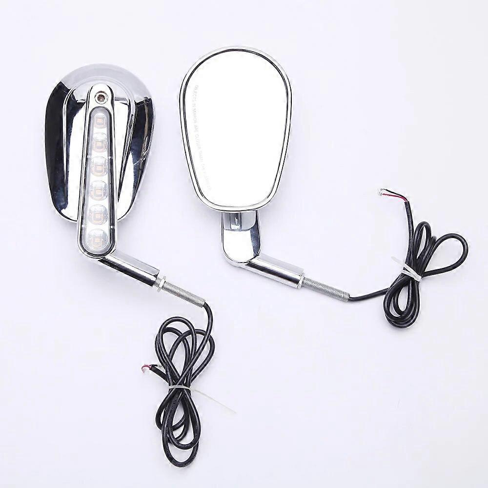 For Harley 09-17 V-ROD VRSCF Motorcycle LED Front Turn Signals Rear View Rearview Side Mirrors 2009 2010 2011 2012 2013-2017