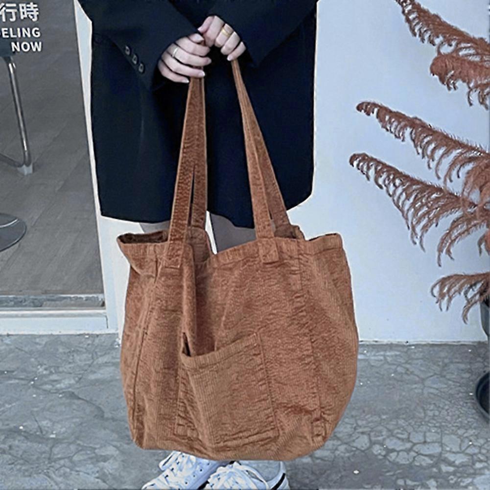 Women's Satchel Messenger Corduroy-School Bag Casual Hobo-Bags for Travel School Trip