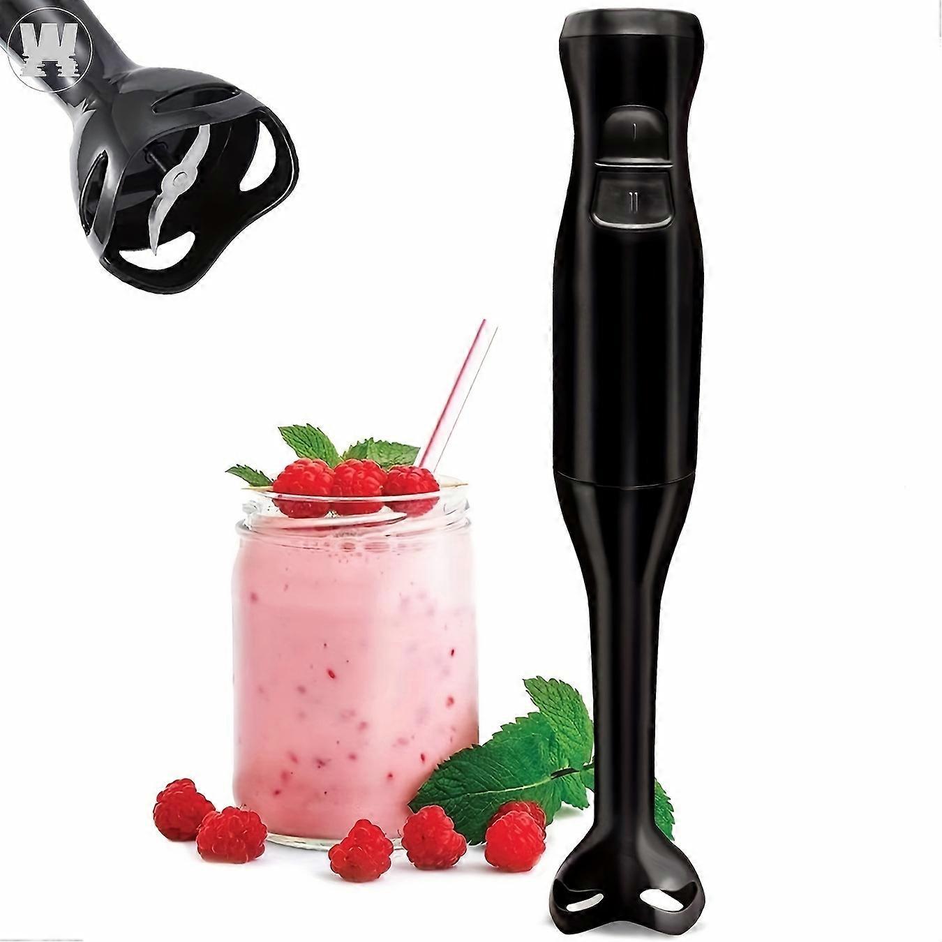 Electric Immersion Hand Blender(Black),Mixer,Chopper,Powerful 180 Watt Ice Crushing 2-Speed Control One Hand Mixer,Removable Blending Stick For Easy C