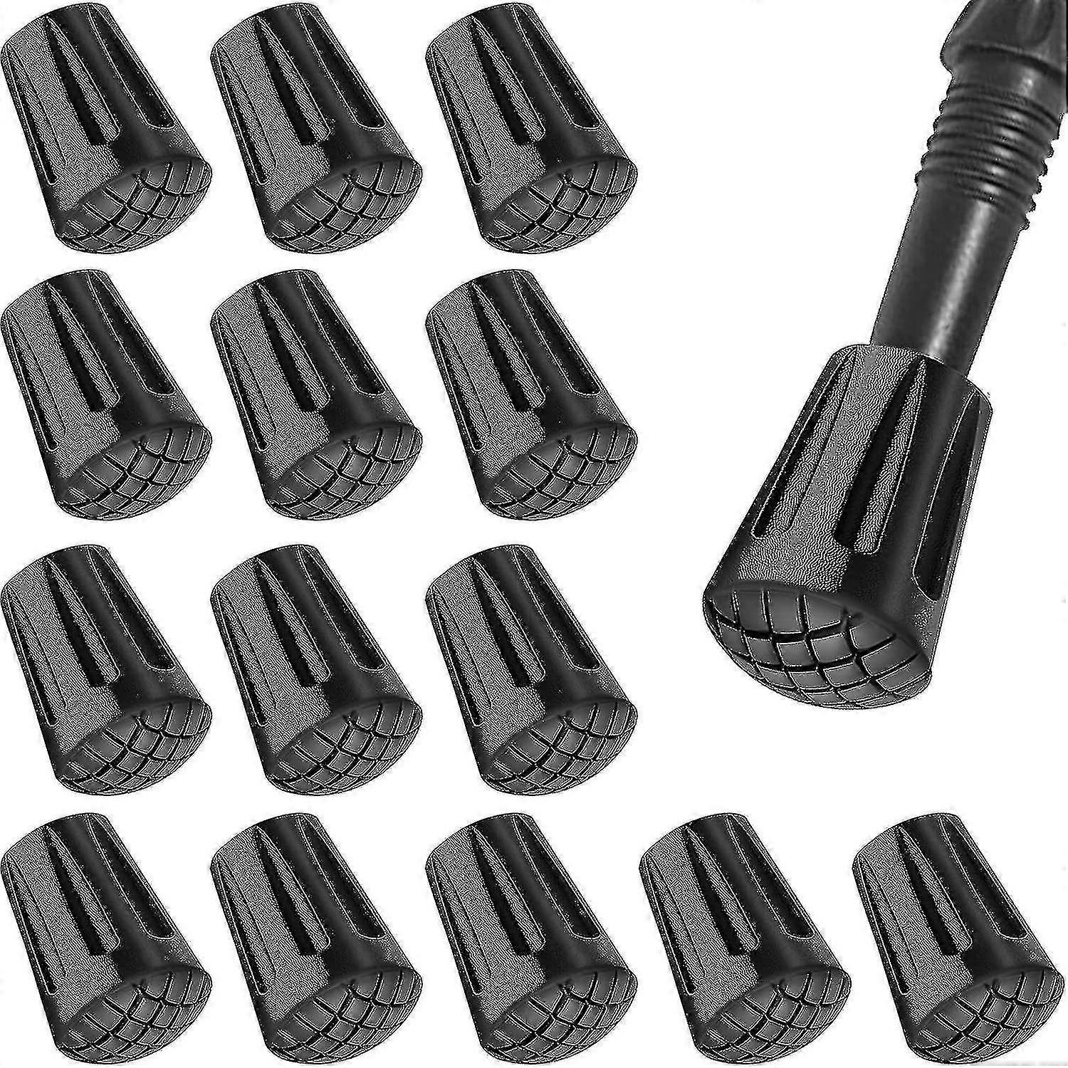 2024 New Rubber Tips For Walking Sticks Nordic Walking Poles Rubber Buffer Replacement Feet Rubber Ends Caps-AM
