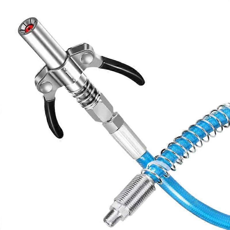 Heavy-Duty Grease Coupler Double Handle Grease Coupler Tips Leak-Free Grease Tool Tip Heavy Duty Double High Pressure Handle