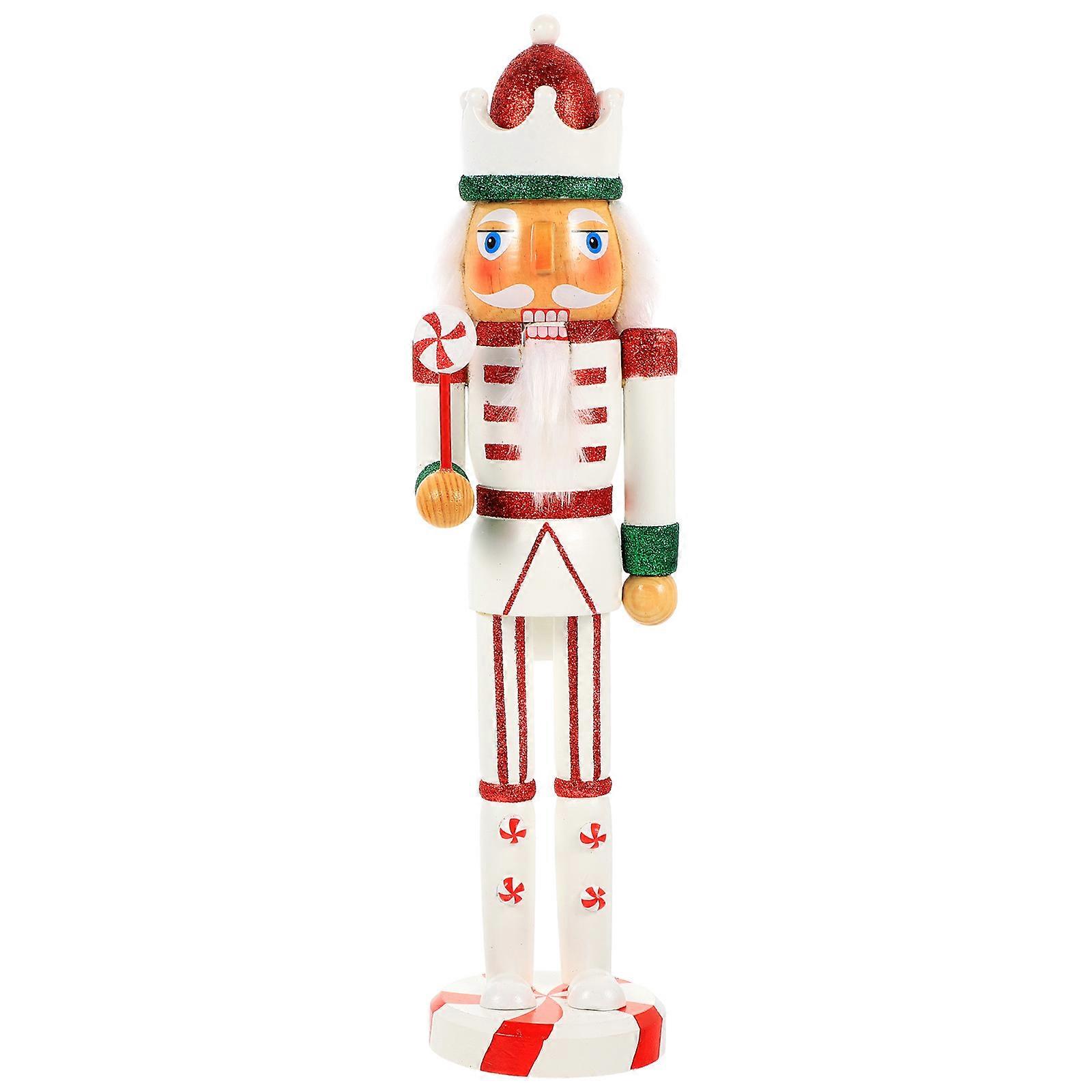 Christmas Nutcracker Ornament Nutcracker Decoration Wooden Nutcracker Figurine