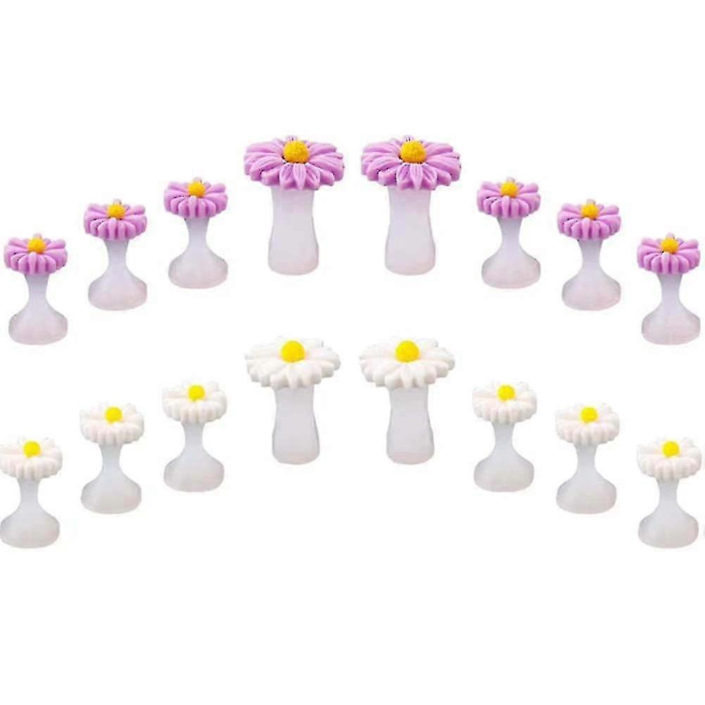 16 Pack Toe Separator, Silicone Toe Spacer Pedicure Nail Art Tool