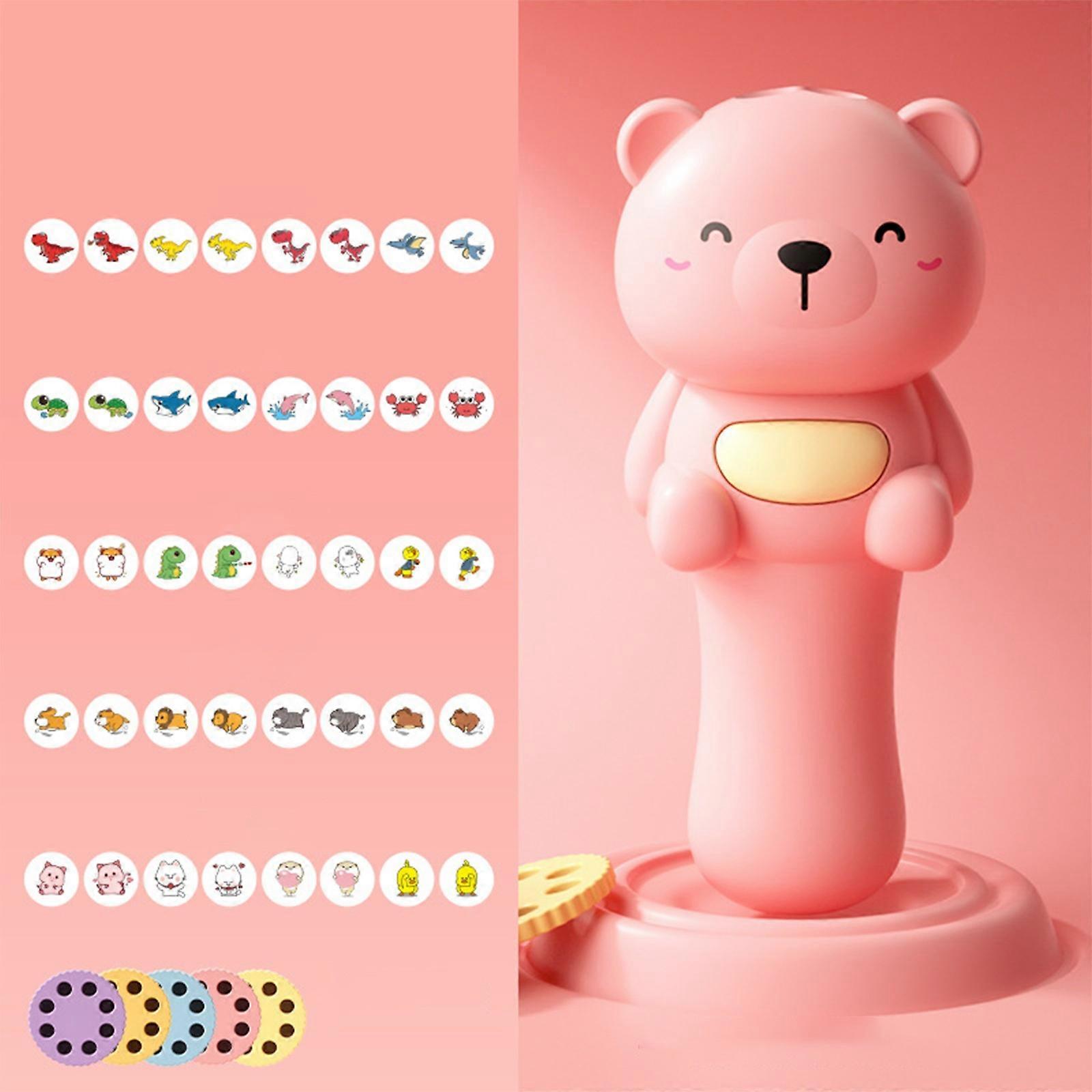 Children's Educational Early Learning Flashlight Storyteller Projector Light Toy For Boys And Girls Glowing In The Dark Toy For Toddlers Requires 3 AA