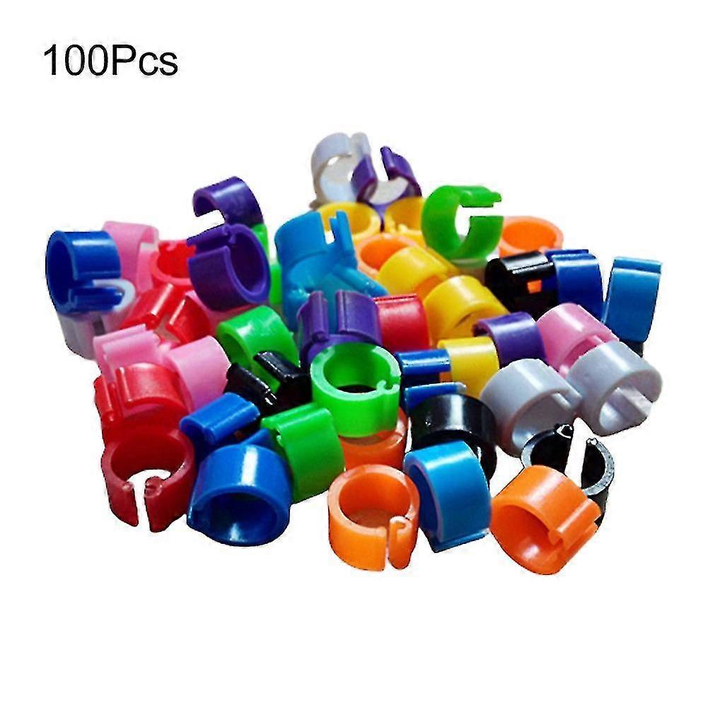 100pcs دجاج حمامة دجاجة الساق الفرقة الدواجن حمامة الطيور الكتاكيت البط الببغاء كليب الحلقات