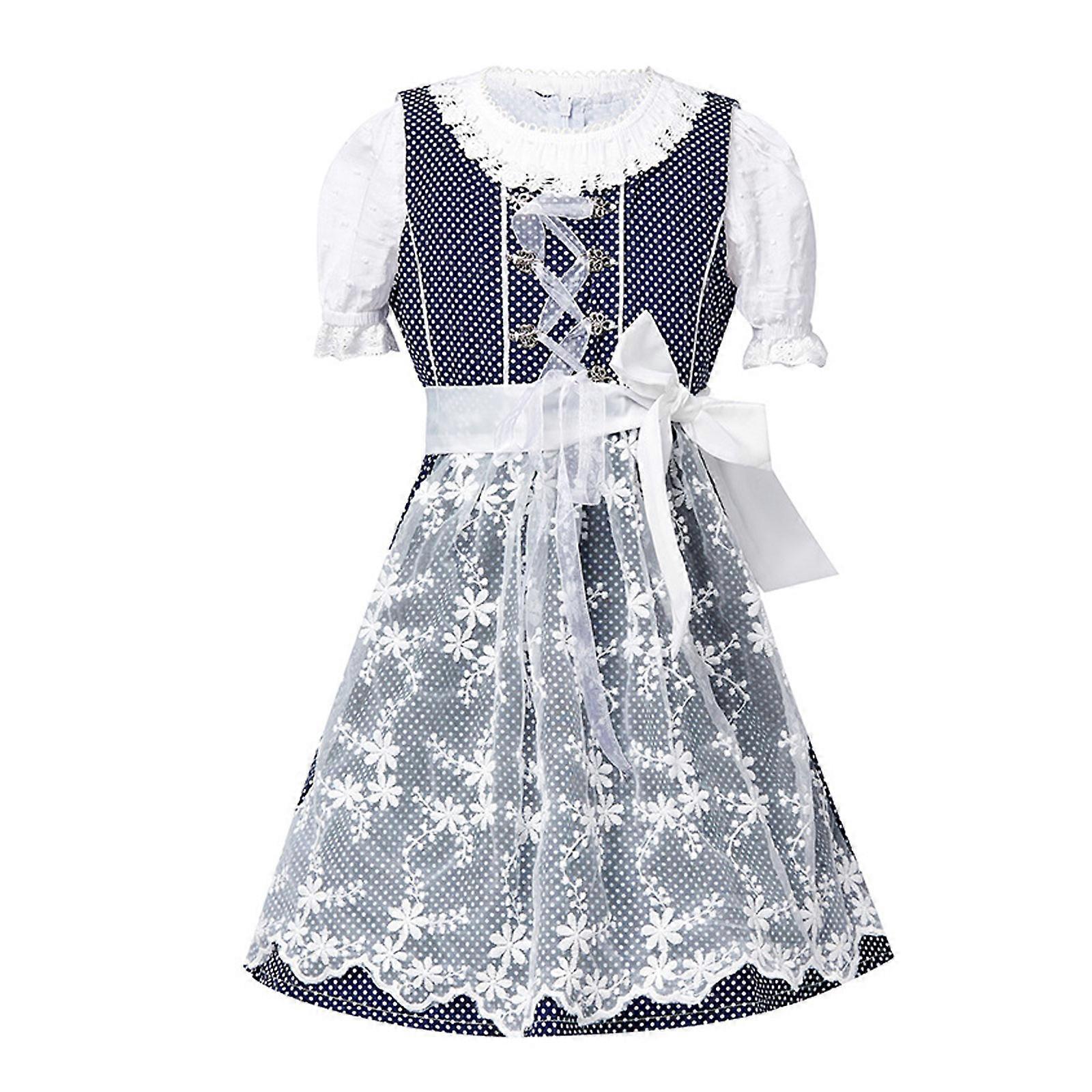 حفلة هالوين زي البافاري زي تقليدي ميونيخ البيرة زي الدانتيل خادمة أداء اللباس