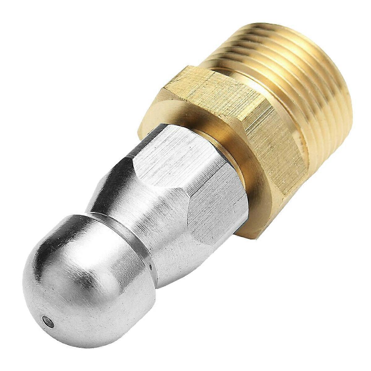 M22 F14 Nozzle High Pressure Washer Jetter Sewer Drain Dredge Nozzle
