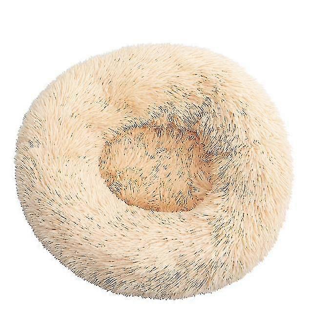 Dog Bed /cat Bed Washable Calming Comfy Donut Style Plush Pet Cat Or Dog Be