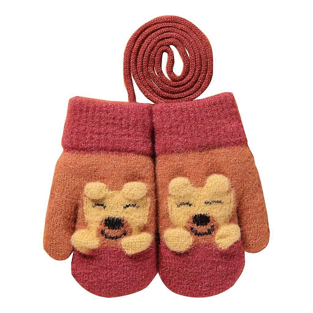 Pehmeät kokosormikäsineet talvivauva pojat tytöt neulotut hanskat pojille ja tytöille sopivat hiihtoon ja lumipalloihin