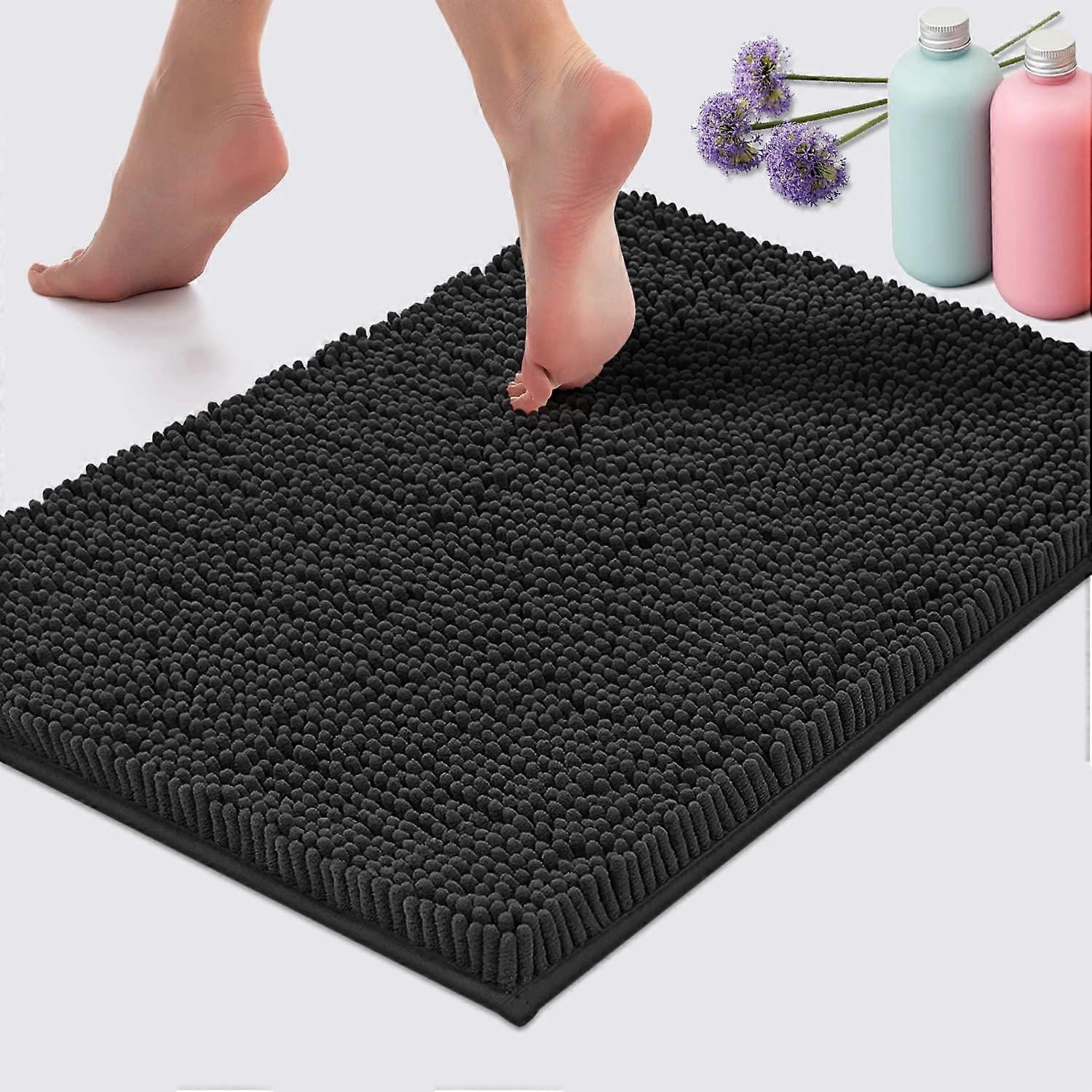 Bath Mat Extra-Soft Plush Bathroom Rug,Chenille Microfiber Material