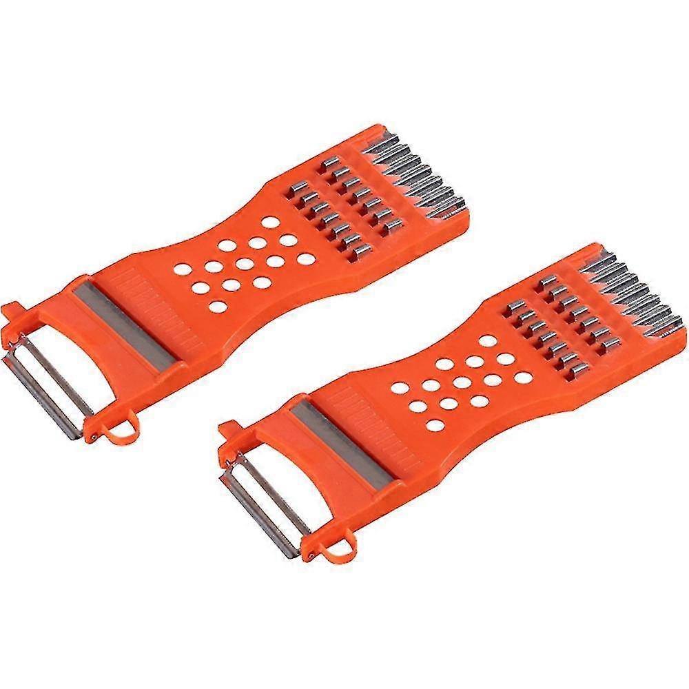 Kitchen Multifunction Plastic Frame Vegetable Fruit Grater Slicer Peeler Metal Scraper Shredder Carving Tool