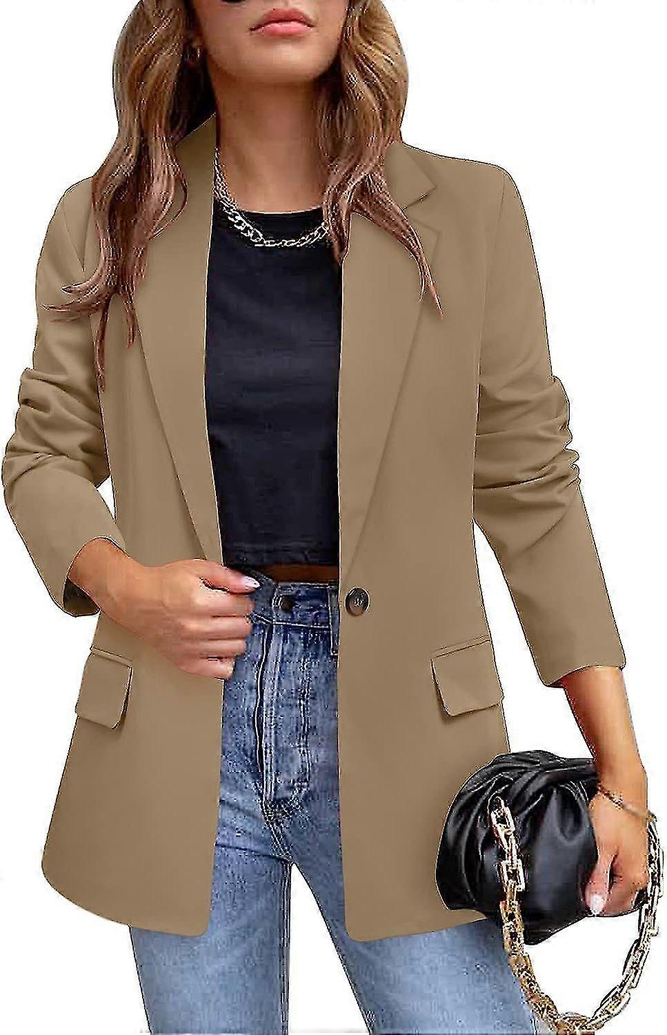 Femei casual sacou sacou temperament naveta moda Slim Button Lapel casual iarna si toamna haina