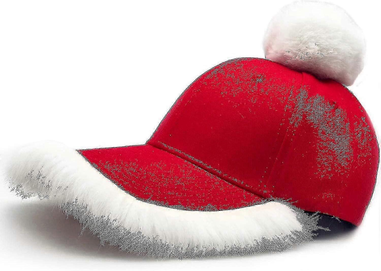 お祝いサンタキャップ!面白いクリスマスサンタハット調整可能なファッションサンタ野球帽