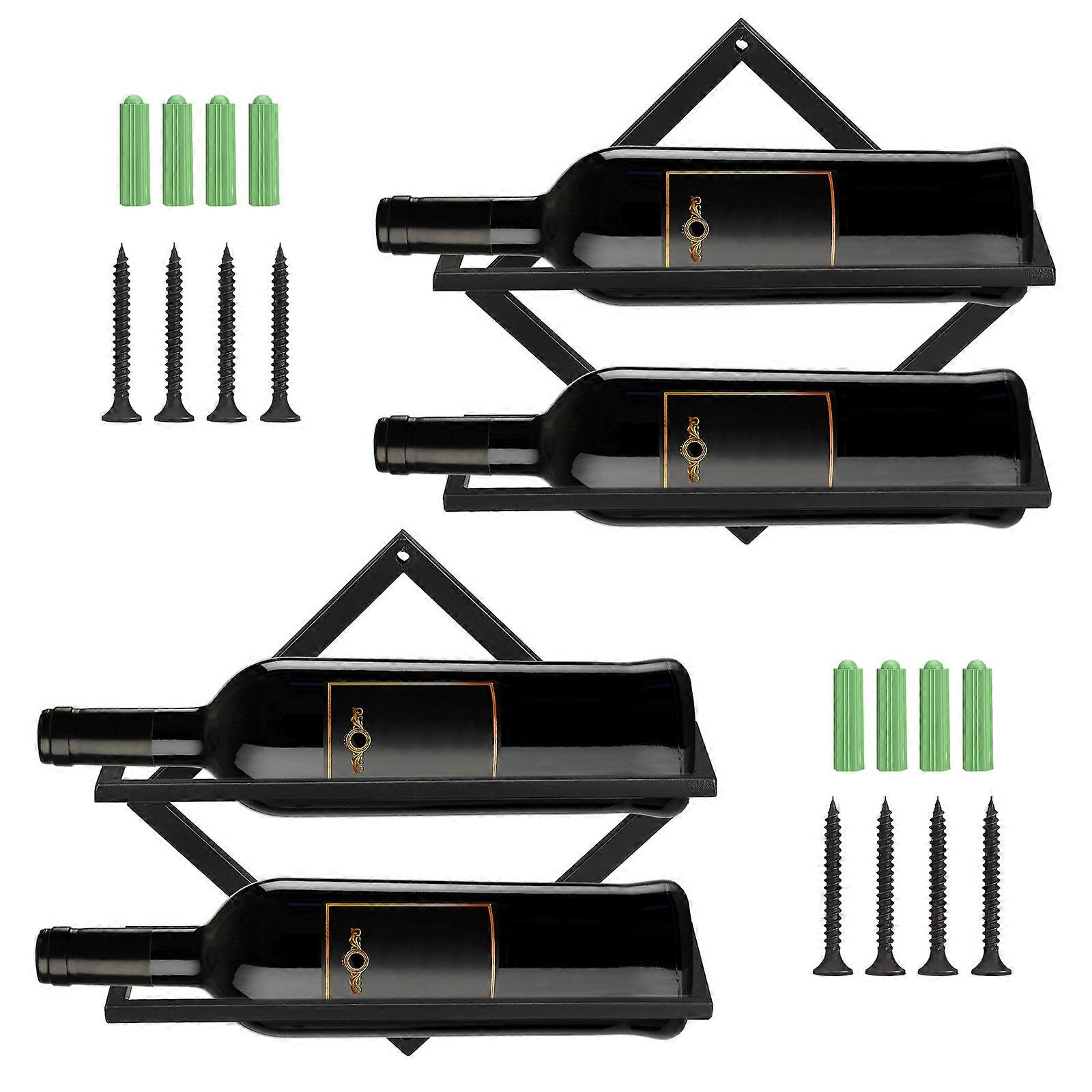 Weinglas Rack Wand montiert Einfache Installation 2pcs / set Creative Folding Upside Down Eisen
