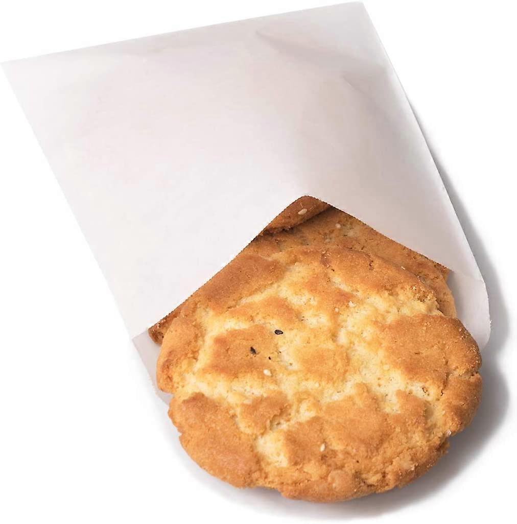 أكياس ورقية مشمعة من الزجاج 5.5x7.75 بوصة حزمة من 100 كيس زجاجي مسطح مغلفات زجاجية ، أكياس ملفات تعريف الارتباط ، أكياس الفشار