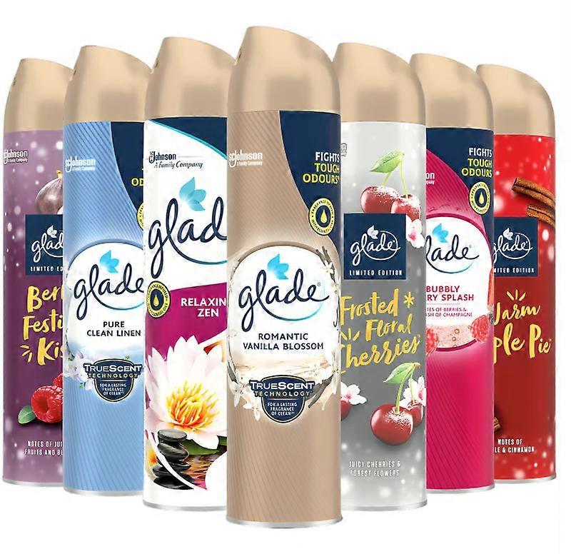 3 x Glade Aerosol Air Freshener 300ml - Random Mix