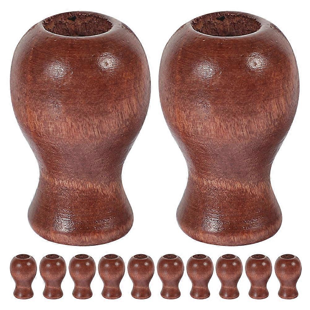 12pcs Window Blind Cord Knobs Wooden Blind Pull End Cord Drop Blinds Parts for Ceiling Fan Curtain